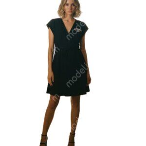 Bishop Jack Daniels Faux Wrap Skater Dress